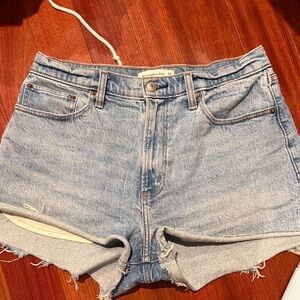 Abercrombie & Fitch Light Blue Jean Shorts